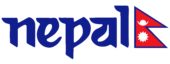 “Nepal” Logo with Flag on Nepal